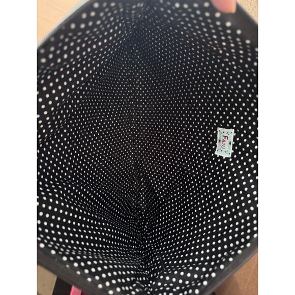 Handmade Cotton Tote Bag with Floral Leopard Print - Picture 4 of 5